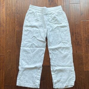 Athleta Womens White Linen Pants